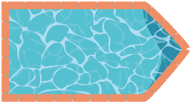 piscine rectangulaire avec pans coupés